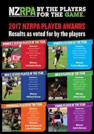 NZRPA 2017 Player Awards